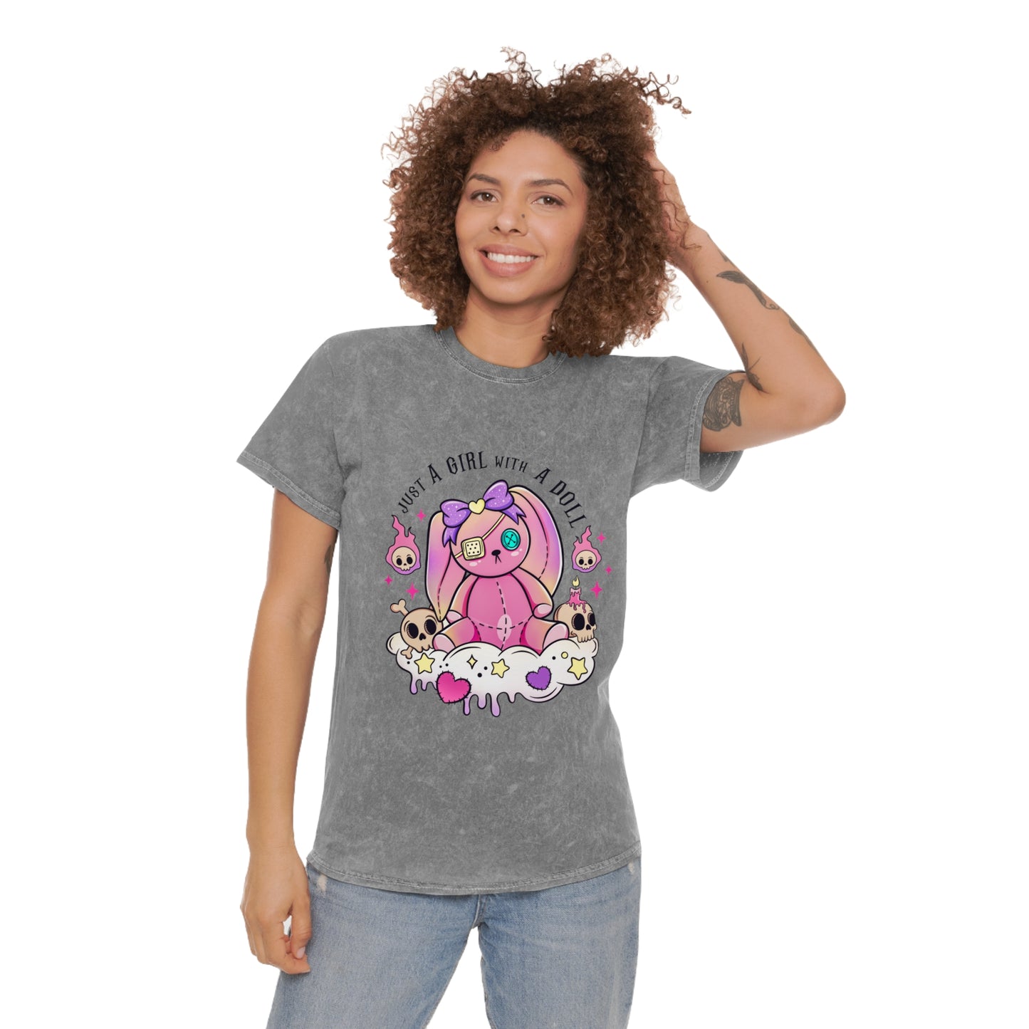 Dolls and Bats Mineral Wash T-Shirt '