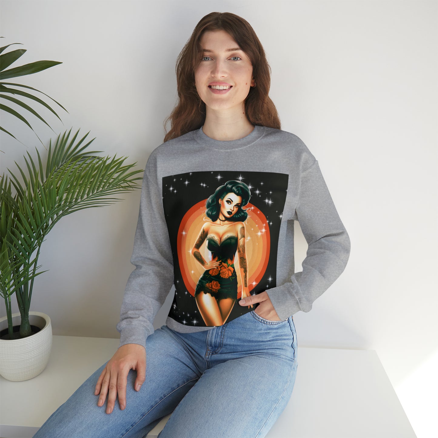 Pinup Halloween sweatshirt