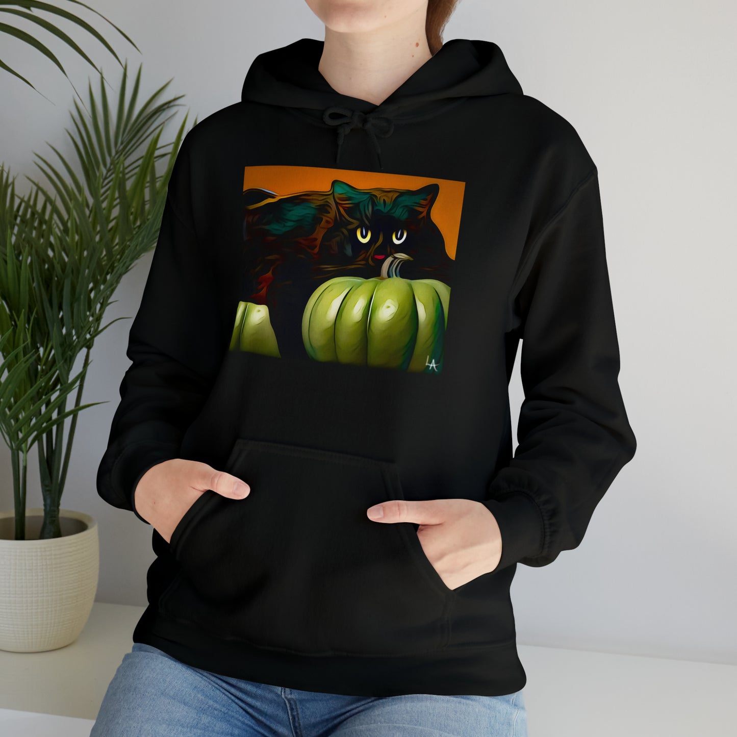 Black Cat Hooded Sweatshirt