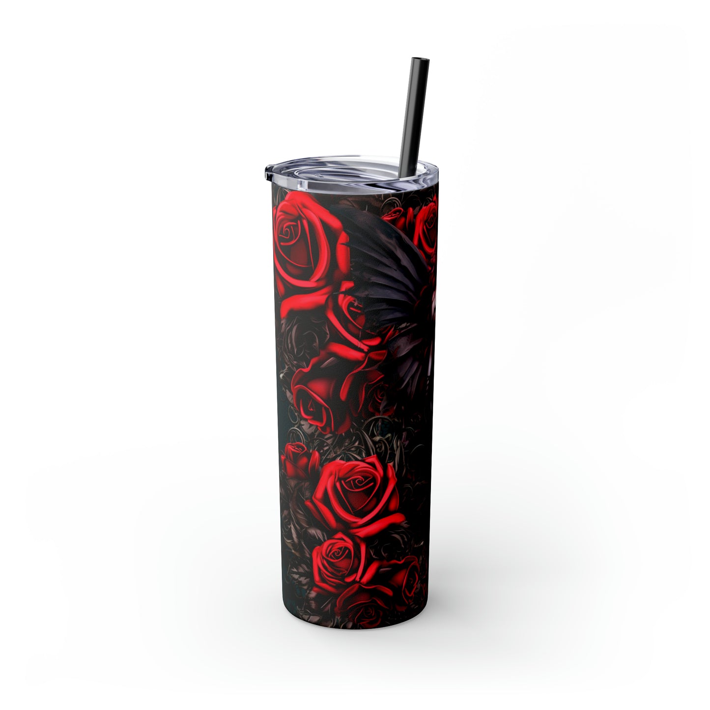 Rose Goddess Skinny Tumbler with Straw, 20oz