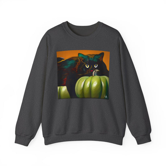 Black Cat Unisex Heavy Blend™ Crewneck Sweatshirt