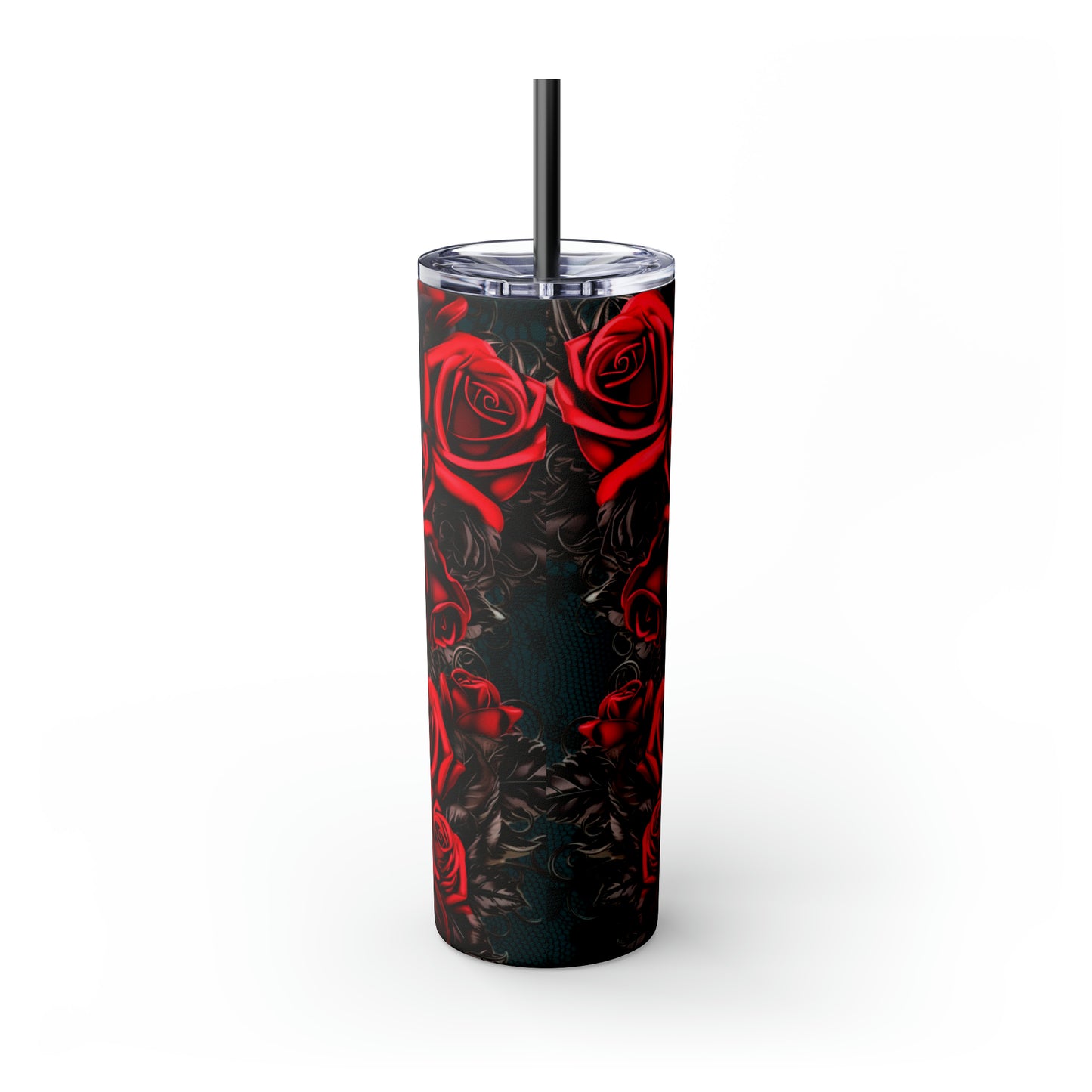 Rose Goddess Skinny Tumbler with Straw, 20oz