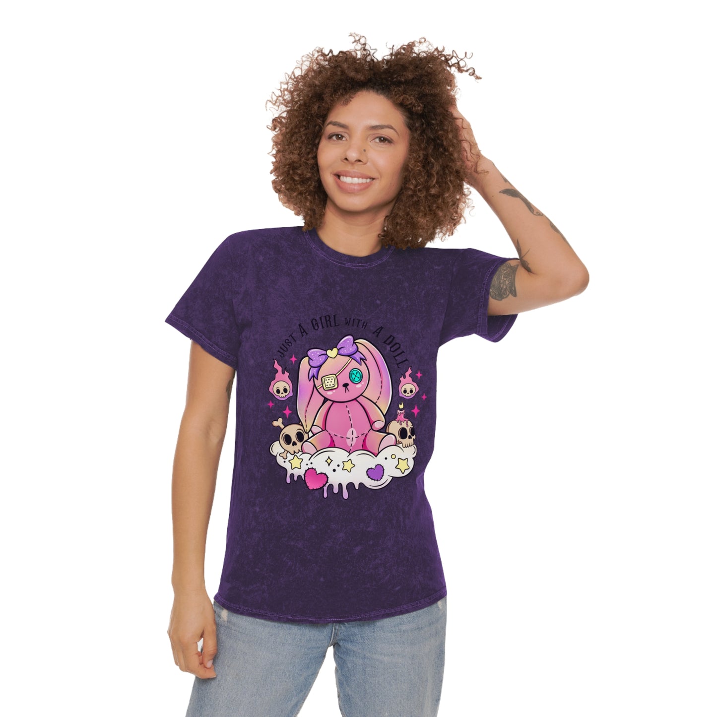 Dolls and Bats Mineral Wash T-Shirt '