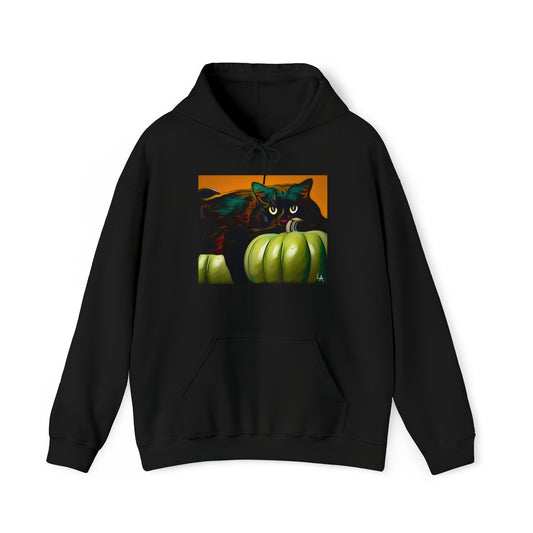 Black Cat Hooded Sweatshirt